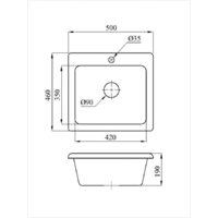 Кухонная мойка AV Engineering Solo AV500460SGTA (гранит) - Превью изображения №5 — Интернет-магазин Time-Shop