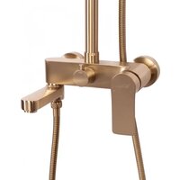 Душевая система  Hansberge H5049 (золото матовый) - Превью изображения №4 — Интернет-магазин Time-Shop