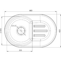 Кухонная мойка GranFest SMART GF-SM685L (песочный) - Превью изображения №3 — Интернет-магазин Time-Shop