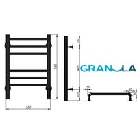 Полотенцесушитель Granula Квадро Сплит 50х60 (терморегулятор с таймером белый) - Превью изображения №6 — Интернет-магазин Time-Shop