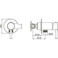 Гигиенический душ Filarete Roun FL100 (золото матовый) - Превью изображения №7 — Интернет-магазин Time-Shop