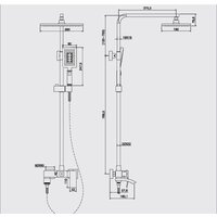 Душевая система  Kern K5057 Black - Превью изображения №2 — Интернет-магазин Time-Shop