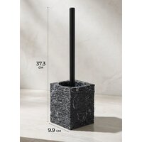 Ершик для унитаза Perfecto Linea Stonewave 35-130804 (черный) - Превью изображения №7 — Интернет-магазин Time-Shop