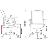Офисное кресло Бюрократ CH-599AXSN/TW-11 (черный) - Превью изображения №6 — Интернет-магазин Time-Shop