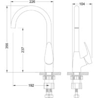 Смеситель Lemark Линара LM0405PAN - Превью изображения №4 — Интернет-магазин Time-Shop