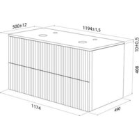  IDDIS Тумба под умывальник Aiger AIG12W0i95 (белый) - Превью изображения №9 — Интернет-магазин Time-Shop