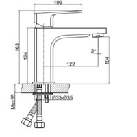 Смеситель Cersanit Wisla 63055 - Превью изображения №2 — Интернет-магазин Time-Shop