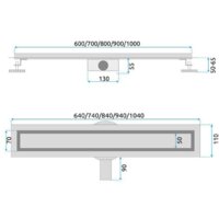 Трап/канал Rea Neox Pro Matt Gold 900 - Превью изображения №9 — Интернет-магазин Time-Shop