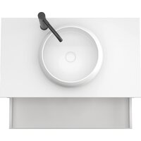  ЗОВ Тумба под умывальник Кито 100 K100LW0MRMC (белый/тростник) - Превью изображения №2 — Интернет-магазин Time-Shop