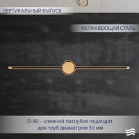 Трап/канал Lauter 210103G 1500x15 (золото) - Превью изображения №2 — Интернет-магазин Time-Shop