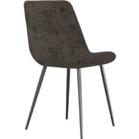 Стул Олмеко Николь (велюр Панда браун шоколад/черный) - Превью изображения №4 — Интернет-магазин Time-Shop