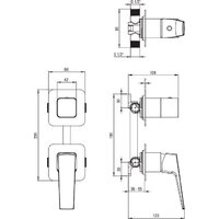 Скрытый механизм Deante Blur Nero BQL N44P - Превью изображения №3 — Интернет-магазин Time-Shop