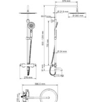 Душевая система  Wasserkraft A28801 Thermo - Превью изображения №12 — Интернет-магазин Time-Shop