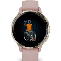 Умные часы Garmin Venu 3S (розовый, с силиконовым ремешком) - Превью изображения №4 — Интернет-магазин Time-Shop