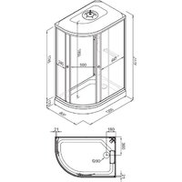 Душевая кабина Triton Коралл-Лайт 120x80 А (правосторонняя) - Превью изображения №8 — Интернет-магазин Time-Shop
