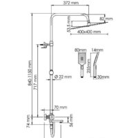 Душевая система  Wasserkraft A199.119.126.087.CH Thermo - Превью изображения №3 — Интернет-магазин Time-Shop