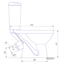 Унитаз напольный Rosa Комфорт (белый) - Превью изображения №3 — Интернет-магазин Time-Shop