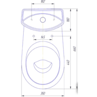 Унитаз напольный Rosa Комфорт (белый) - Превью изображения №5 — Интернет-магазин Time-Shop