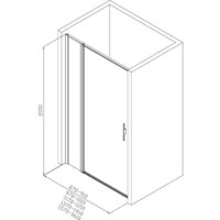 Душевая дверь Allen Brau Priority 3.31037.00 294066 (хром) - Превью изображения №11 — Интернет-магазин Time-Shop