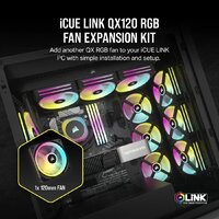 Вентилятор для корпуса Corsair iCUE LINK QX120 RGB CO-9051001-WW - Превью изображения №2 — Интернет-магазин Time-Shop