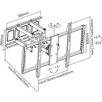 Кронштейн для телевизора Ultramounts UM914 (черный) - Превью изображения №3 — Интернет-магазин Time-Shop
