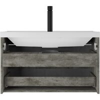  Домино Тумба под умывальник Bazis 90 Loft В2 (бетон) - Превью изображения №4 — Интернет-магазин Time-Shop