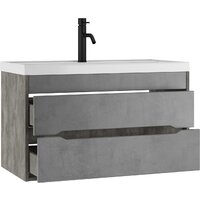  Домино Тумба под умывальник Bazis 90 Loft В2 (бетон) - Превью изображения №3 — Интернет-магазин Time-Shop