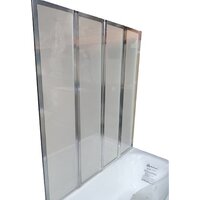 Стеклянная шторка для ванны Cerutti Spa Bouna 130x140 - Превью изображения №3 — Интернет-магазин Time-Shop