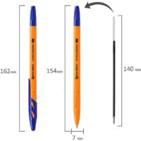 Набор шариковых ручек BRAUBERG Ultra orange 143571 (10 шт.) - Превью изображения №7 — Интернет-магазин Time-Shop