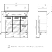  Volna Тумба под умывальник Joli 80.2D.2Y - Превью изображения №7 — Интернет-магазин Time-Shop