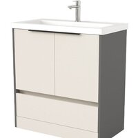 Дабер Тумба под умывальник 017 Тобага/Эридан 80 Т17.8Т.0.19Ч (бежевый/серый/ручка черная)