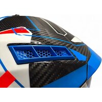 Мотошлем AIM RH855 Carbon Razor RH855R-DBR-S (S, синий/красный) - Превью изображения №10 — Интернет-магазин Time-Shop
