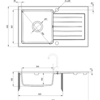 Кухонная мойка Deante Zorba ZQZ 7113 (песочный) - Превью изображения №2 — Интернет-магазин Time-Shop