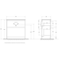  BelBagno Тумба под умывальник KRAFT39-800/390-2C-PIA-RT - Превью изображения №2 — Интернет-магазин Time-Shop