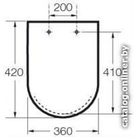 Сиденье для унитаза Roca Hall A801622004 (белый) - Превью изображения №2 — Интернет-магазин Time-Shop