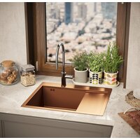 Кухонная мойка Mixline Pro 552925 (бронза, с сифоном) - Превью изображения №4 — Интернет-магазин Time-Shop