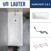 Lauter Estelle 140 21206040 (с каркасом и сифоном 21Y11022 белый)