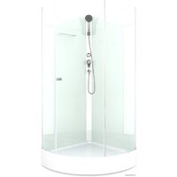 Domani-Spa Simple 99 Eco DS01EcSm99LWCl00-V1.2 (белый/прозрачное стекло)