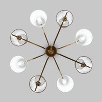 Люстра средней высоты Евросвет 60149/8 (латунь) - Превью изображения №2 — Интернет-магазин Time-Shop