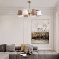 Люстра средней высоты Евросвет 60149/8 (латунь) - Превью изображения №4 — Интернет-магазин Time-Shop