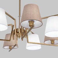 Люстра средней высоты Евросвет 60149/8 (латунь) - Превью изображения №3 — Интернет-магазин Time-Shop