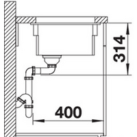 Кухонная мойка Blanco Etagon 500-U (глянцевый белый) 525149 - Превью изображения №3 — Интернет-магазин Time-Shop