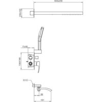 Душевая система  Gappo G7107-73 - Превью изображения №3 — Интернет-магазин Time-Shop