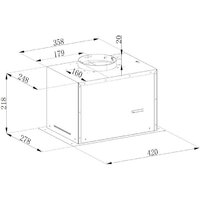 Кухонная вытяжка Weissgauff Dubhe 450 White - Превью изображения №2 — Интернет-магазин Time-Shop