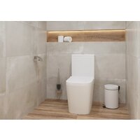 Унитаз напольный Lauter W09 S-TRAP с жестким сиденьем и микролифтом 21900004 (вертикальный выпуск) - Превью изображения №8 — Интернет-магазин Time-Shop