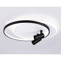 Припотолочная люстра Ambrella light FL51392/1+2 WH/BK - Превью изображения №4 — Интернет-магазин Time-Shop