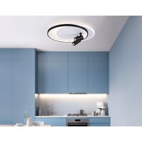 Припотолочная люстра Ambrella light FL51392/1+2 WH/BK - Превью изображения №8 — Интернет-магазин Time-Shop