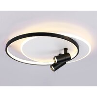 Припотолочная люстра Ambrella light FL51392/1+2 WH/BK - Превью изображения №2 — Интернет-магазин Time-Shop