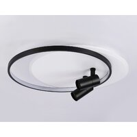 Припотолочная люстра Ambrella light FL51392/1+2 WH/BK - Превью изображения №6 — Интернет-магазин Time-Shop