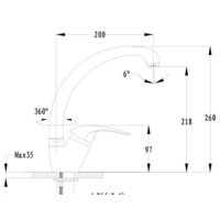 Смеситель GranFest 3323 (топаз) - Превью изображения №2 — Интернет-магазин Time-Shop